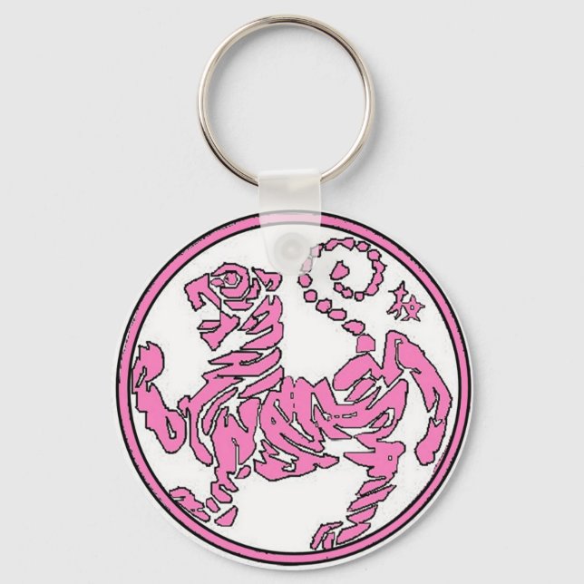 Porte-clés Porte - clé de tigre rose (Recto)