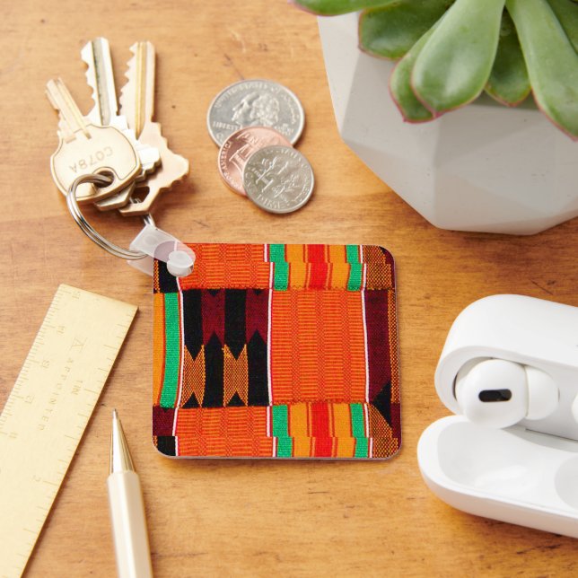Porte-clés Porte - clé de tissu Kwanzaa Kenta (Bureau)