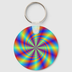 Porte-clés Porte - clé de tourbillon psychédélique