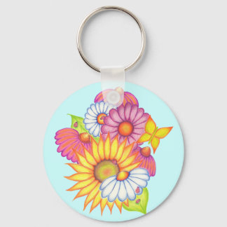 Porte-clés Porte - clé de tournesols du pays