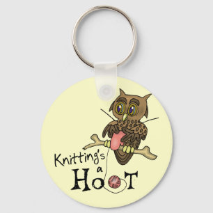 Porte-clés Porte - clé de Tricot Cute Owl