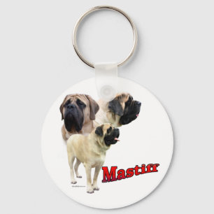Porte-clés Porte - clé de trio de mastiff de faon