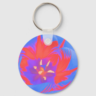 Porte-clés Porte - clé de tulipe fluorescent