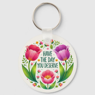 Porte-clés Porte - clé de tulipe souple - Design floral brill
