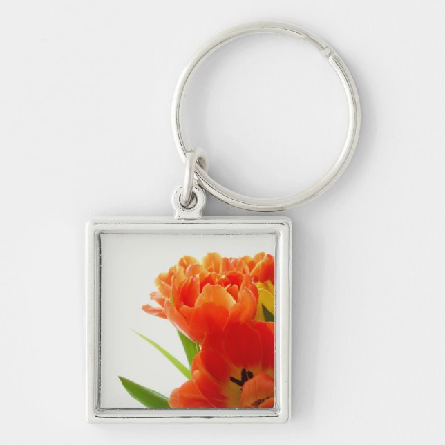 Porte-clés Porte - clé de tulipes orange (Devant)