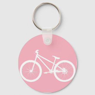 Porte-clés Porte - clé de vélo Vintage rose et blanc