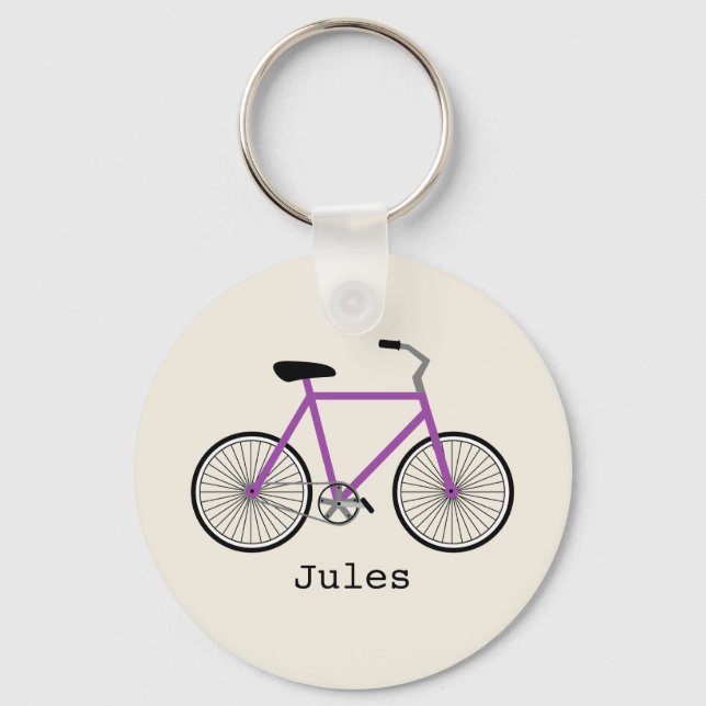Porte-clés Porte - clé de vélos pourpre (Recto)