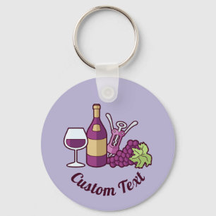 Porte-clés Porte - clé de vin rouge
