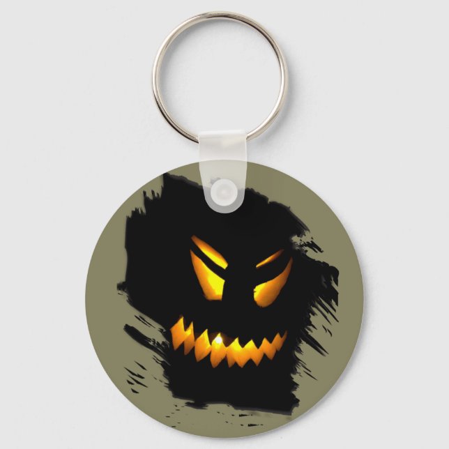 Porte-clés Porte - clé de visage Jack-O-Lantern Halloween (Recto)