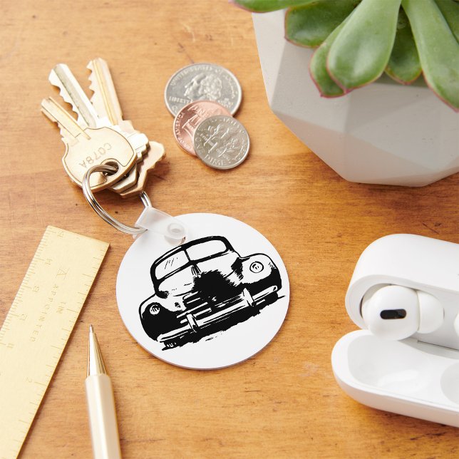 Porte-clés Porte - clé de voiture rétro (Créateur téléchargé)