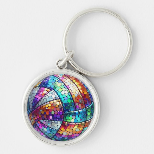 Porte-clés Porte - clé de volley-ball Disco (Devant)