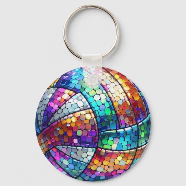 Porte-clés Porte - clé de volley-ball Disco (Recto)