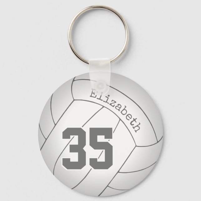Porte-clés porte - clé de volley-ball personnalisé / étiquett (Recto)