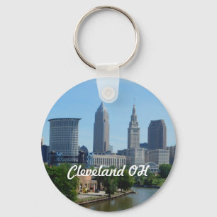 Porte-clés Porte - clé de vue de Cleveland, la rivière Ohio