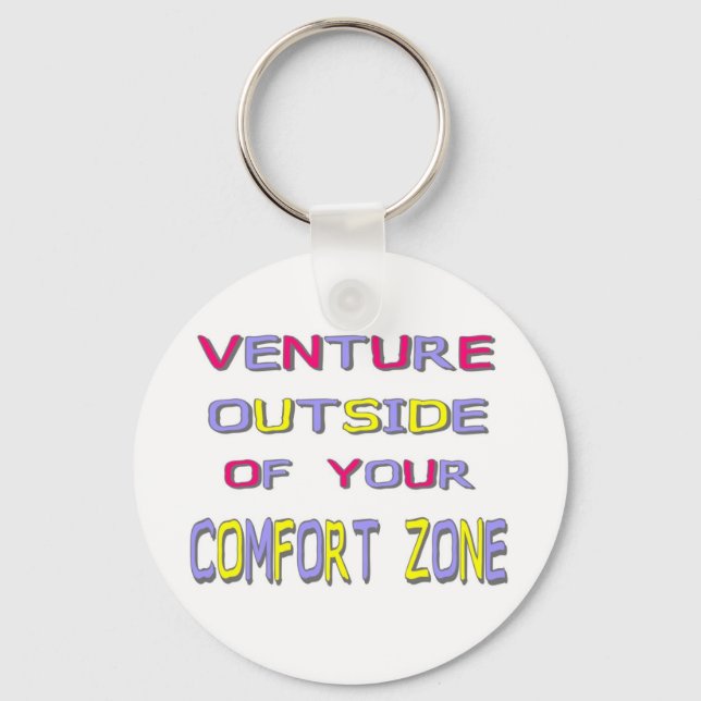 Porte-clés Porte - clé de zone de confort (blanc) (Recto)