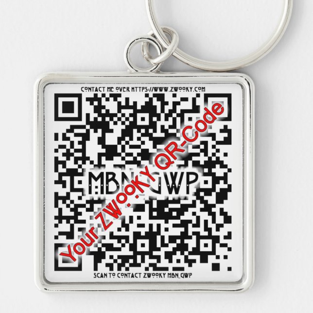 Porte-clés Porte - clé de ZWOOKY QR (Devant)