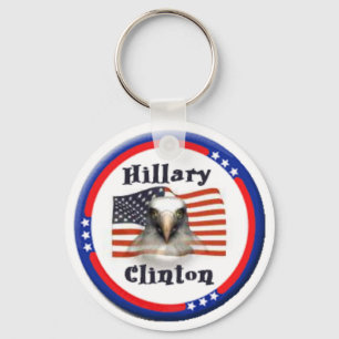 Porte-clés Porte - clé d'Eagle de drapeau de Clinton USA
