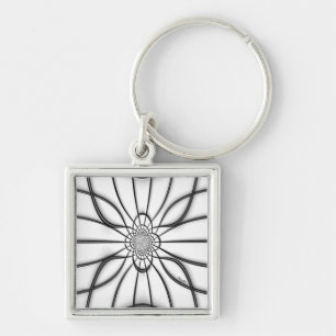 Porte-clés Porte - clé d'élégance en verre embouti
