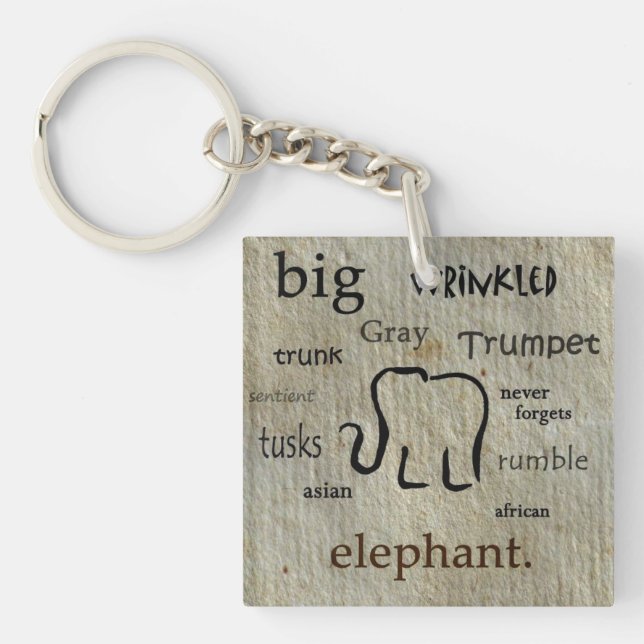 Porte-clés Porte - clé d'éléphant (Devant)