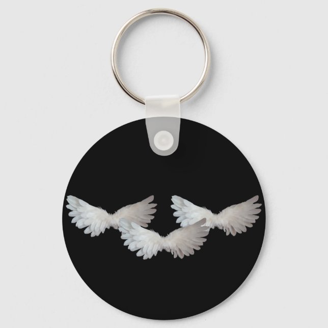 Porte-clés Porte - clé des ailes blanches (Recto)