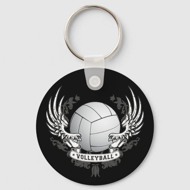 Porte-clés Porte - clé des ailes de volley-ball (Recto)