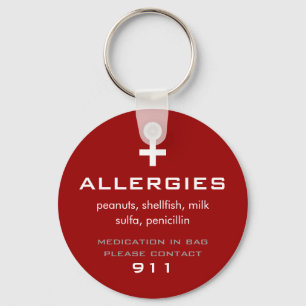 Porte-clés Porte - clé des allergies
