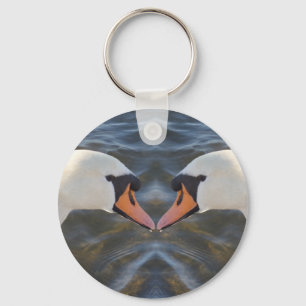 Porte-clés Porte - clé des cygnes blancs