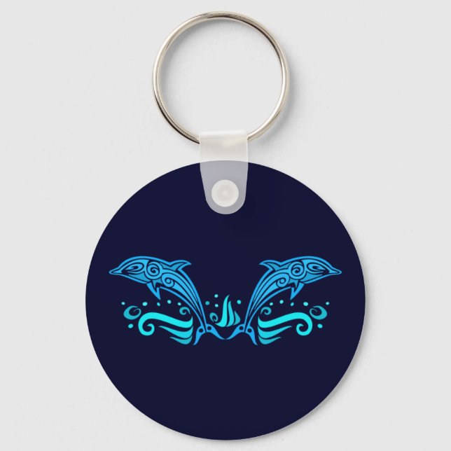 Porte-clés Porte - clé des dauphins tribaux (Recto)