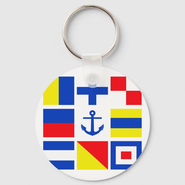Porte-clés Porte - clé des drapeaux maritimes (Recto)