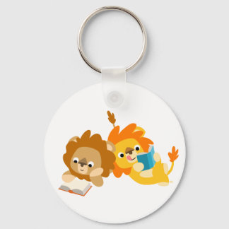 Porte-clés Porte - clé des lecteurs de Lion de caricature
