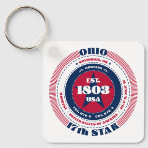 Porte-clés Porte - clé d'État de l'Ohio