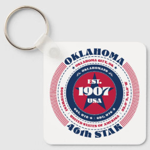 Porte-clés Porte - clé d'État de l'Oklahoma