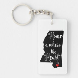 Porte-clés Porte - clé d'état du Mississippi