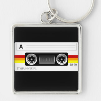 Porte-clés Porte - clé d'étiquette d'enregistreur à cassettes