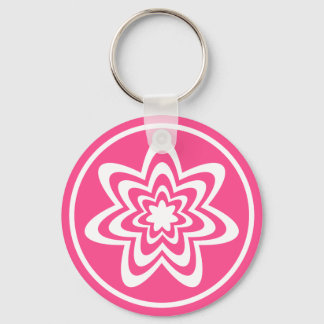 Porte-clés Porte - clé d'explosion florale, rose
