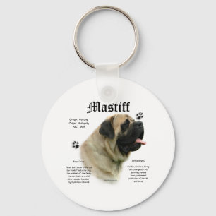 Porte-clés Porte - clé d'histoire de mastiff de faon