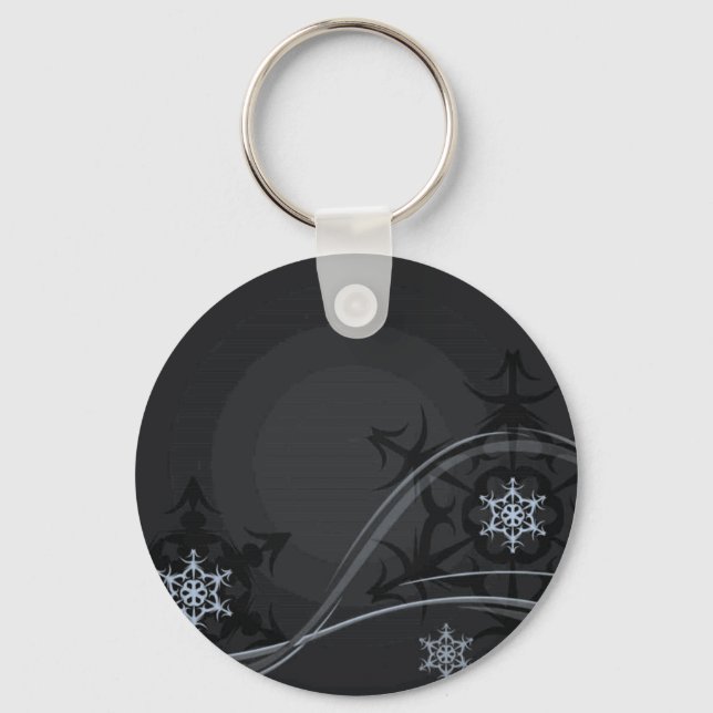 Porte-clés Porte - clé d'hiver bleu (Recto)