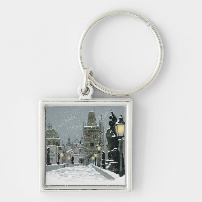 Porte-clés Porte - clé d'hiver de pont de Charles (Devant)