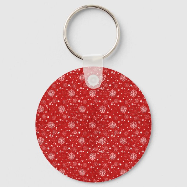 Porte-clés Porte - clé d'hiver rouge (Recto)