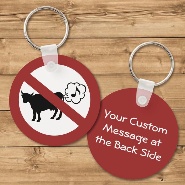 Porte-clés Porte - clé d'icône de méthane de vache (Créateur téléchargé)