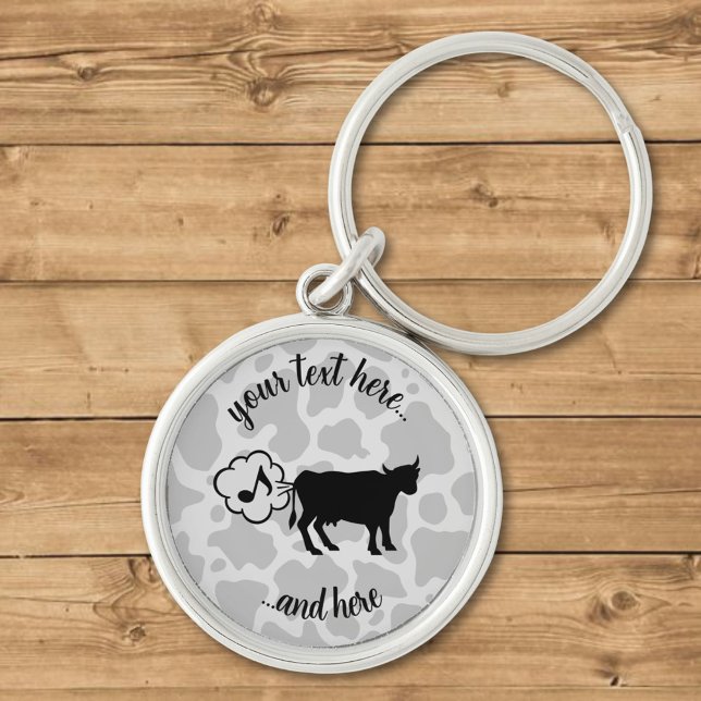 Porte-clés Porte - clé d'icône de méthane de vache (Créateur téléchargé)