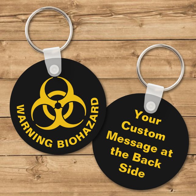 Porte-clés Porte - clé d'icônes de risque biologique (Créateur téléchargé)