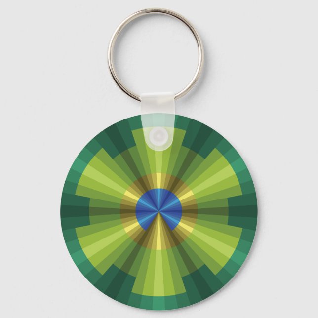 Porte-clés Porte - clé d'illusion Peacock (Recto)