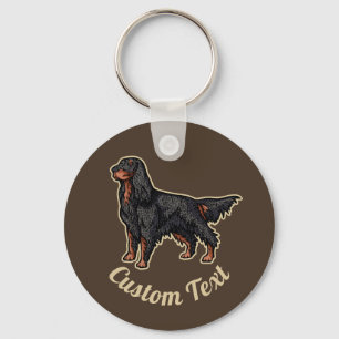 Porte-clés Porte - clé d'illustration Gordon Setter