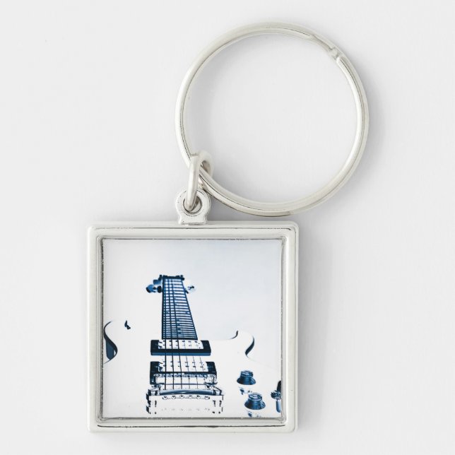 Porte-clés Porte - clé d'image de guitare (Devant)