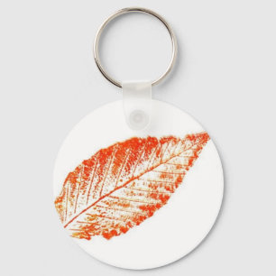 Porte-clés Porte - clé d'impression de la nature feuille