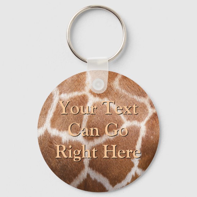 Porte-clés Porte - clé d'impression Giraffe (Recto)