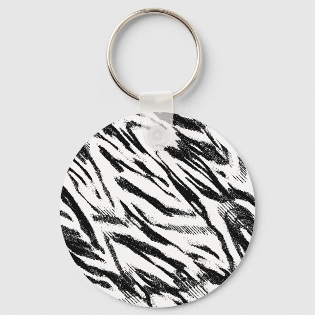Porte-clés Porte - clé d'impression Zebra (Recto)