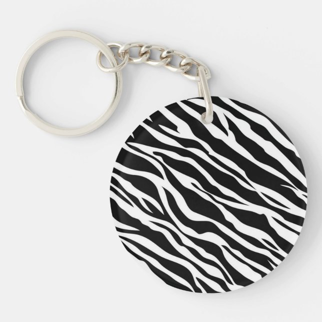Porte-clés Porte - clé d'impression Zebra (Devant)