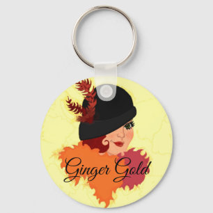Porte-clés Porte - clé d'or de gingembre